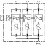 Basic circuit diagram DG MU 3PY 208 3W+G R