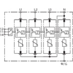 Basic circuit diagram DG MU 3PY 208 4W+G R
