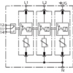 Basic circuit diagram DG MU SPN 240 3W+G R