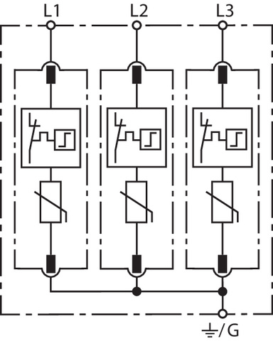 Basic circuit diagram DG MU 3PY ... 3W+G