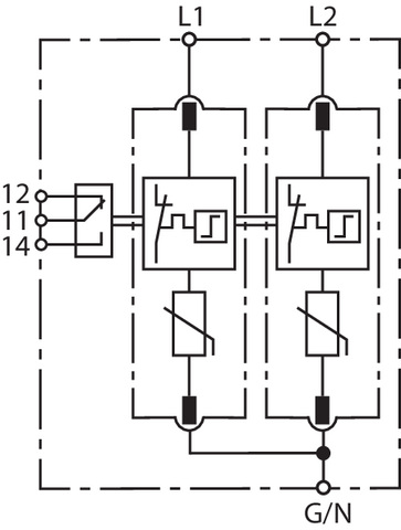 Basic circuit diagram DG MU SP ... 3W+G R