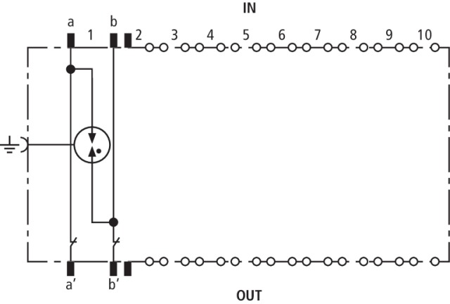 Basic circuit diagram DRL 10 B