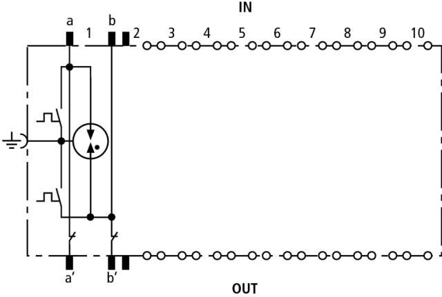 Basic circuit diagram DRL 10 B FSD