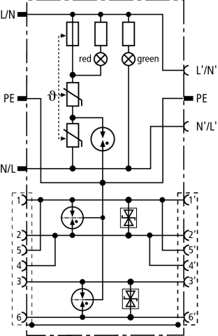Basic circuit diagram DPRO ISDN