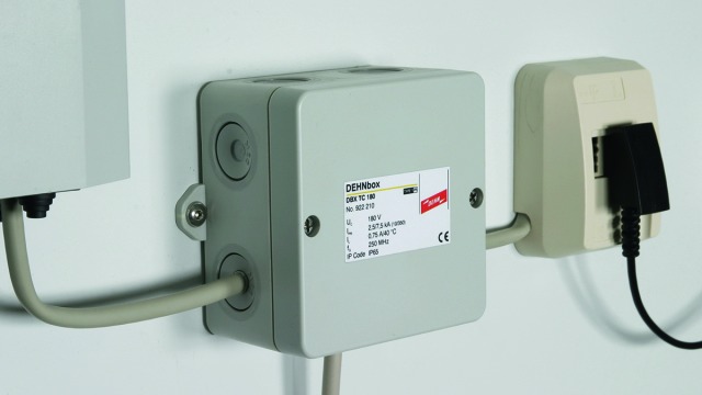 DEHNbox used for a telecommunication connection (example: Uk0interface)