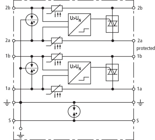 Basic circuit diagram DBX U4 KT DB S 0-180