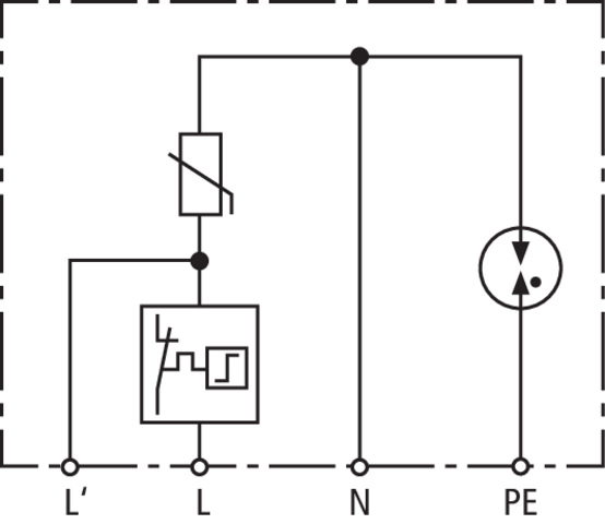 Basic circuit diagram DCOR L 2P 275 SO LTG