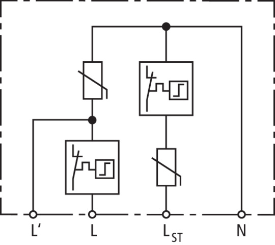 Basic circuit diagram DCOR L 2P SN1864