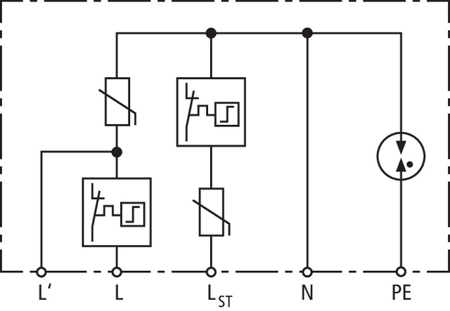 Basic circuit diagram DCOR L 3P 275 SO IP