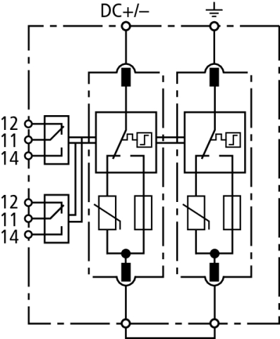 Basic circuit diagram DG SE PV SCI 1500 FM