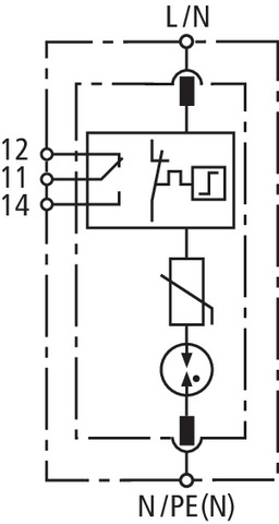 Basic circuit diagram DG SE H 1000 VA FM
