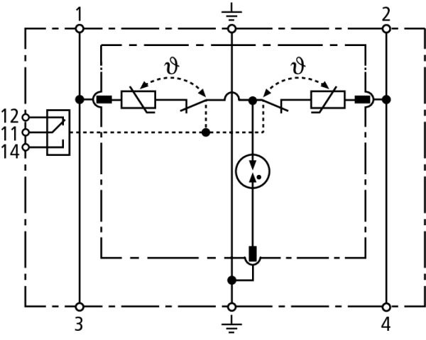 Basic circuit diagram DR M 2P ... FM