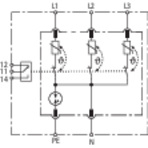 Basic circuit diagram DR M 4P 255 SN1872 FM