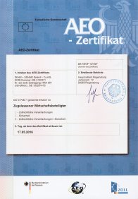 AEO-F certificate