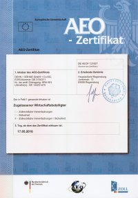 aeo certificate